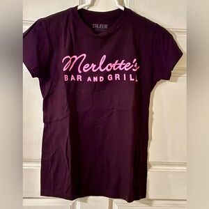 Merlotte's Bar and Grill Graphic Tee - Black with Pink Logo